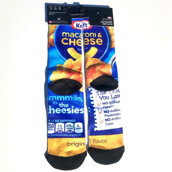 NWT Odd Sox Macaroni And Cheese Socks Adult Size 6-13 - Picture 8 of 9